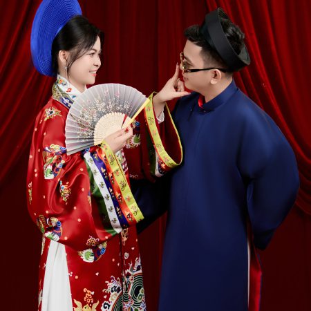 chụp hình áo dài truyền thống