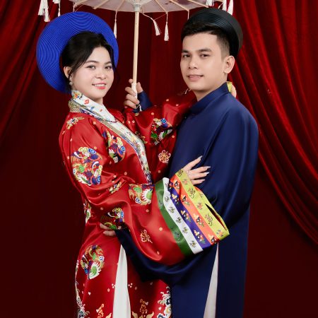chụp hình áo dài truyền thống